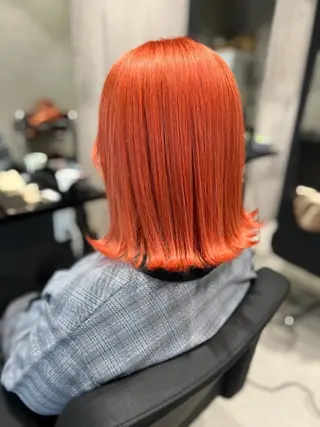 ミディアム mimiiy梅田 中崎町ハイトーンのヘアスタイル