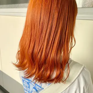 セミロング カラー ヘアアレンジ maoブリーチ無し 似合わせカラーのヘアスタイル