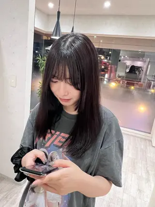 セミロング カラー 垢抜けのプロ🪄 honoのヘアスタイル