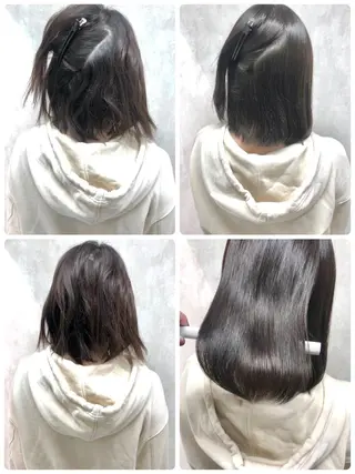 ミディアム 満足度⭕️縮毛矯正師 谷口にお任せを👍のヘアスタイル