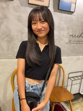 ロング さの あやねのヘアスタイル