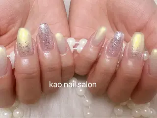 ネイル kao nail マグネット/長さだしのネイルデザイン
