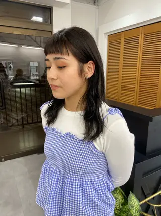 ミディアム レイヤーボブ/ 艶カラー/サナ🌼のヘアスタイル