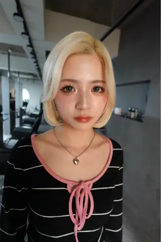 ミディアム 暖色カラーカット特化 ⭐️代表⭐️のヘアスタイル