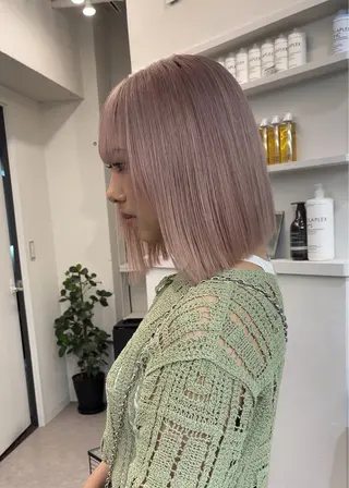 ミディアム カラー ハイトーン/ブリーチ 🎀/𝑵𝒐𝒆のヘアスタイル