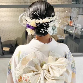 セミロング ヘアアレンジ arrow🖤 もえみのヘアスタイル