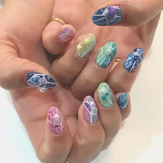 ネイル 中牟田 彩水のネイルデザイン