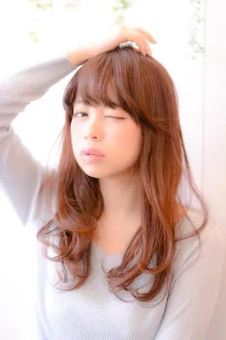 セミロング パーマ カラー ヘアアレンジ クセ毛特化サロン うめのヘアスタイル