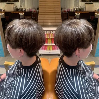 ショート カラー 韓国🇰🇷 ✂︎hair 内田愛のヘアスタイル