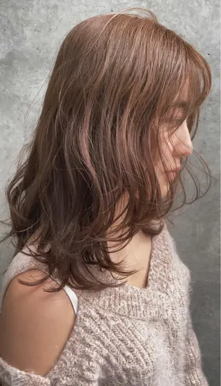 ミディアム カラー パーマ 【雰囲気ﾍｱ☺︎】 岩井隼人のヘアスタイル