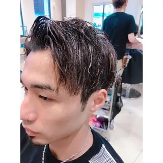 ショート カラー メンズ 髪質改善/茅ヶ崎 マツモト リョウのヘアスタイル