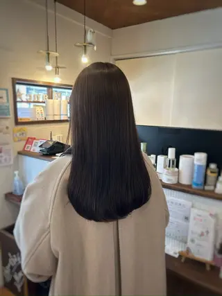 ロング カラー 徳 永のヘアスタイル