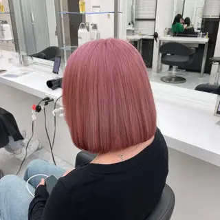 カラー 🤍Mei🤍赤み消 し透明感ツヤカラーのヘアスタイル