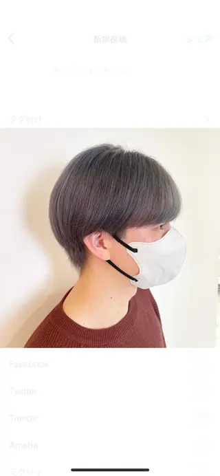 カラー メンズ ダブルカラー/ レイヤー🍒齋藤 澪のヘアスタイル