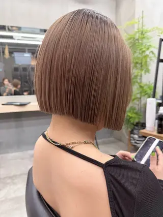 ショート 髪質改善/美髪矯正/ 小顔ボブNANAのヘアスタイル