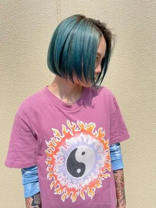 ショート カラー 🌈🌸あおき みちる🌟💗のヘアスタイル