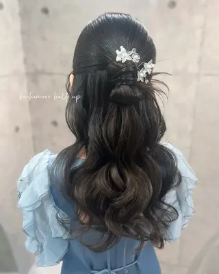 ロング ヘアアレンジ ヘアメイク/髪質改善 🎀Moeri🎀のヘアスタイル