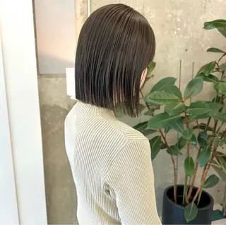 ミディアム カラー AYAKA/名古屋/ 栄/ボブ/透明カラーのヘアスタイル
