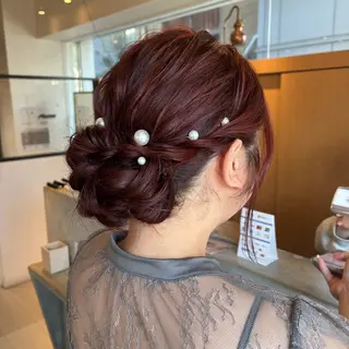 ヘアアレンジ MASHU Grandvase所属・めい/透明感カラー /似合わせカットのヘアスタイル