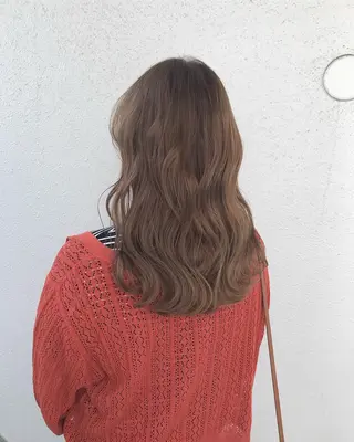 セミロング カラー インナーカラー/天神 ブリーチ/吉田のヘアスタイル