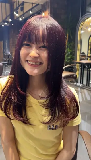 セミロング MINX 長濱 優花 /銀座美容師のヘアスタイル