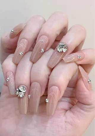 ネイル 花花 ネイルサロンのネイルデザイン