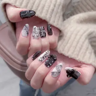 ネイル Nail Share Salon Mariris所属・ユカ‎𖤐nail 堺筋本町/心斎橋のネイルデザイン