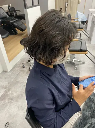 ショート カラー パーマ ヘアアレンジ レイヤー/メンズ🥑 マエダアズミ🥑のヘアスタイル