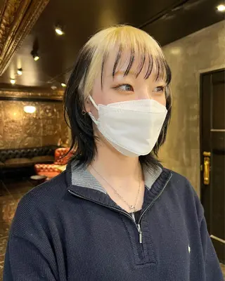 セミロング カラー haco＋所属・圧倒的デザイン力 店長🎨RENAのヘアスタイル