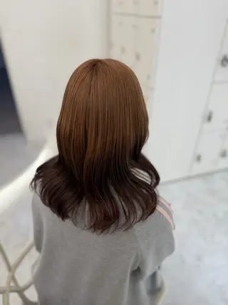 カラー 透ける透明感カラー 🎀anju/渋谷のヘアスタイル