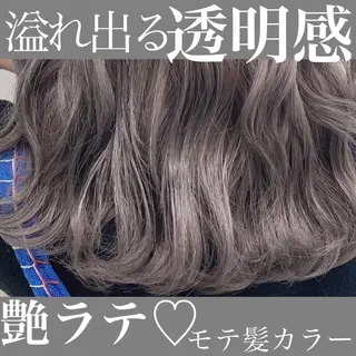 セミロング カラー 透明感カラー🤍 Kaitoのヘアスタイル