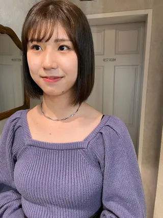 ショート カラー ナチュラル透明感🌱 小山美樹子のヘアスタイル