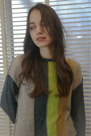 ロング カラー opus 店長大和 レイヤー/赤み消しのヘアスタイル