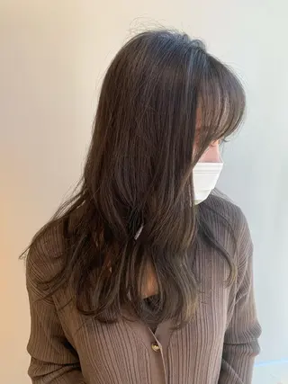 ロング カラー パーマ ヘアアレンジ 加藤 綾華のヘアスタイル