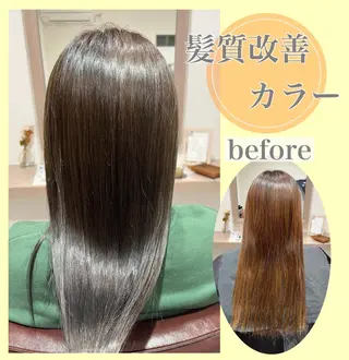 ロング 井上 美春のヘアスタイル