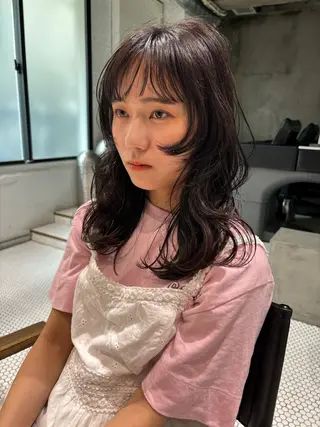 ミディアム パーマ DUMBO 千歳船橋のヘアスタイル