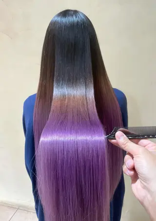 ロング カラー 秋山 幸太のヘアスタイル