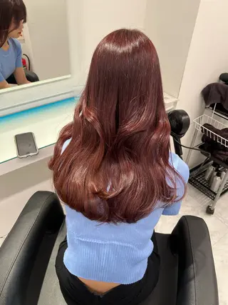 カラー ブリーチなし透明感 💗RYOTAのヘアスタイル