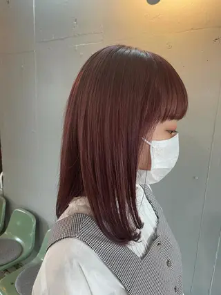 ミディアム カラー 🍀アレンジ簡単ヘア ☘️石田万里奈🍀のヘアスタイル