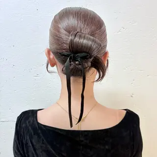 セミロング ヘアアレンジ 髪質改善/縮毛矯正 /アレンジ🌙あまにのヘアスタイル