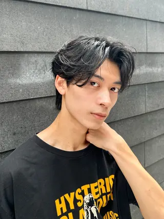 パーマ メンズ メンズカット/ フェザーパーマ/げんのヘアスタイル