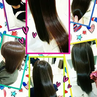 セミロング カラー 永島 桜のヘアスタイル