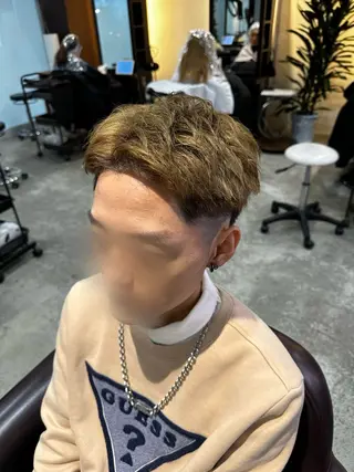 ショート メンズ メンズカット/シャド ウパーマ/URYUのヘアスタイル