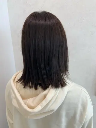 ミディアム カラー パーマ ハイトーンカラー🤍 山下 優華のヘアスタイル