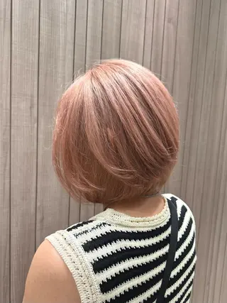 ショート カラー ヘアアレンジ SALOWIN京都河原町Suite店所属・外国人風レイヤー/ ハイトーンSHUのヘアスタイル