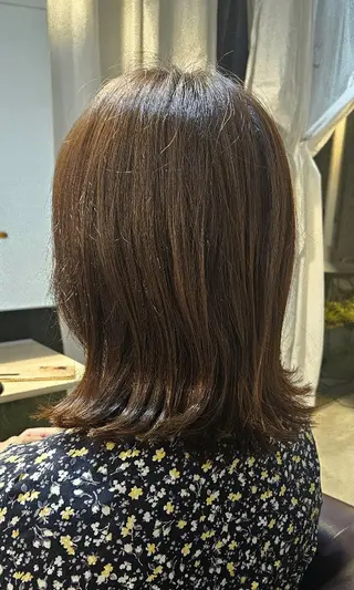 セミロング 滝 菜々子のヘアスタイル