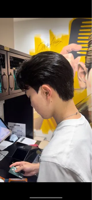 ショート パーマ メンズ ダウンパーマ/ 韓流ヘア/下栃棚渚のヘアスタイル