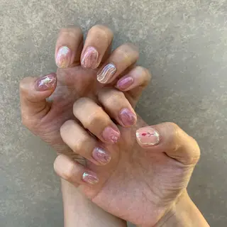 ネイル 【淡色color/ nail】maikoのネイルデザイン