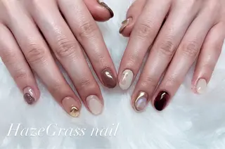 ミディアム HazeGrass NAILのネイルデザイン