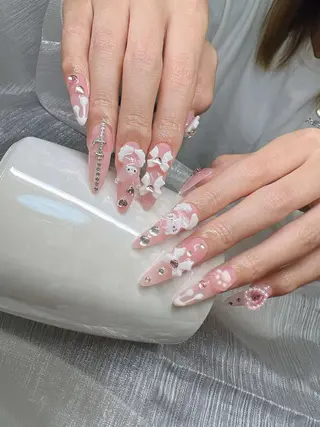 ネイル Lee Nails チップ長さだし専門店のネイルデザイン